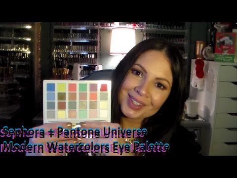 Sephora  Pantone Universe 2016 Modern Watercolors Eye Palette   Swatches