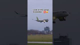 Like Butter: Watch this Perfect airBaltic A220 Landing at Schiphol Amsterdam! 🇳🇱✈️ #aviation #shorts