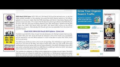 NIOS Result 2019: 10th, 12th class result to be declared shortly at nios.ac.in