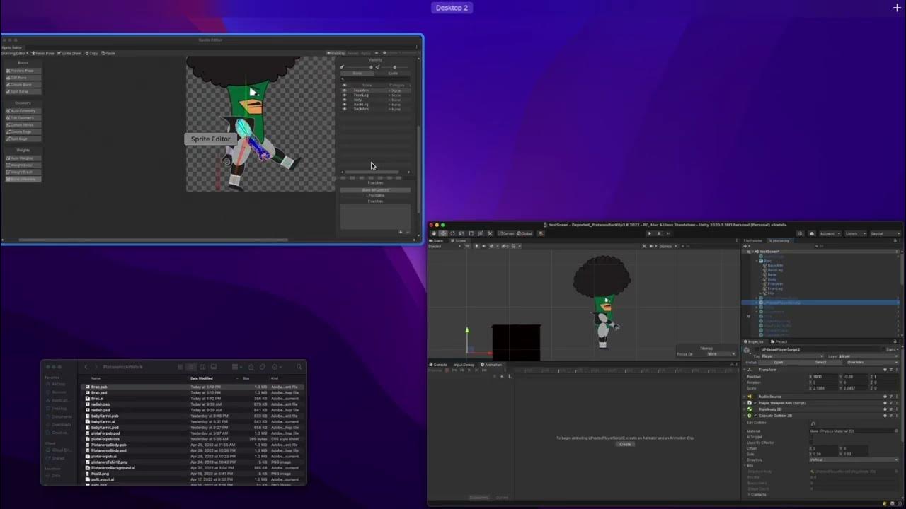 Unity bones. Sprite editor в unity. sprite editor.