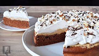 Sour cream chocolate cake with chestnut ...