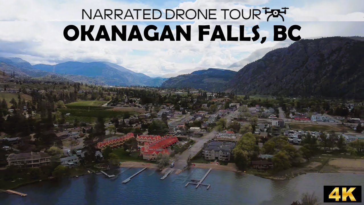 🍇 Breathtaking 4K Drone Footage Over Okanagan Falls, British Columbia 🇨🇦 | Stunning Aerial Views!