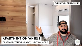 Couple Builds DIY Expedition Truck  Custom Interior, Paint Lights & MORE