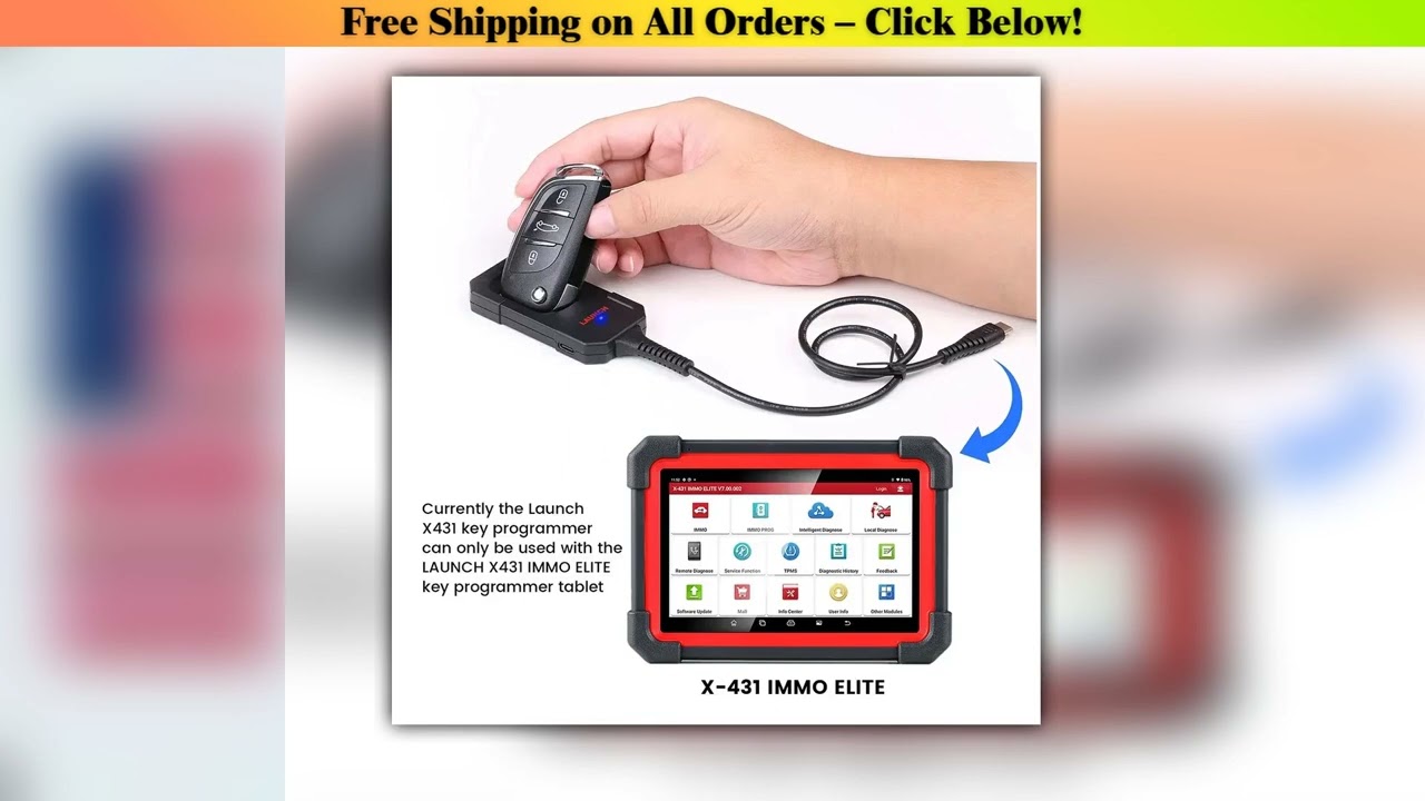 LAUNCH X431 Key Programmer 4 Keys Set IMMO Programming Tools work with X431 PAD V/
