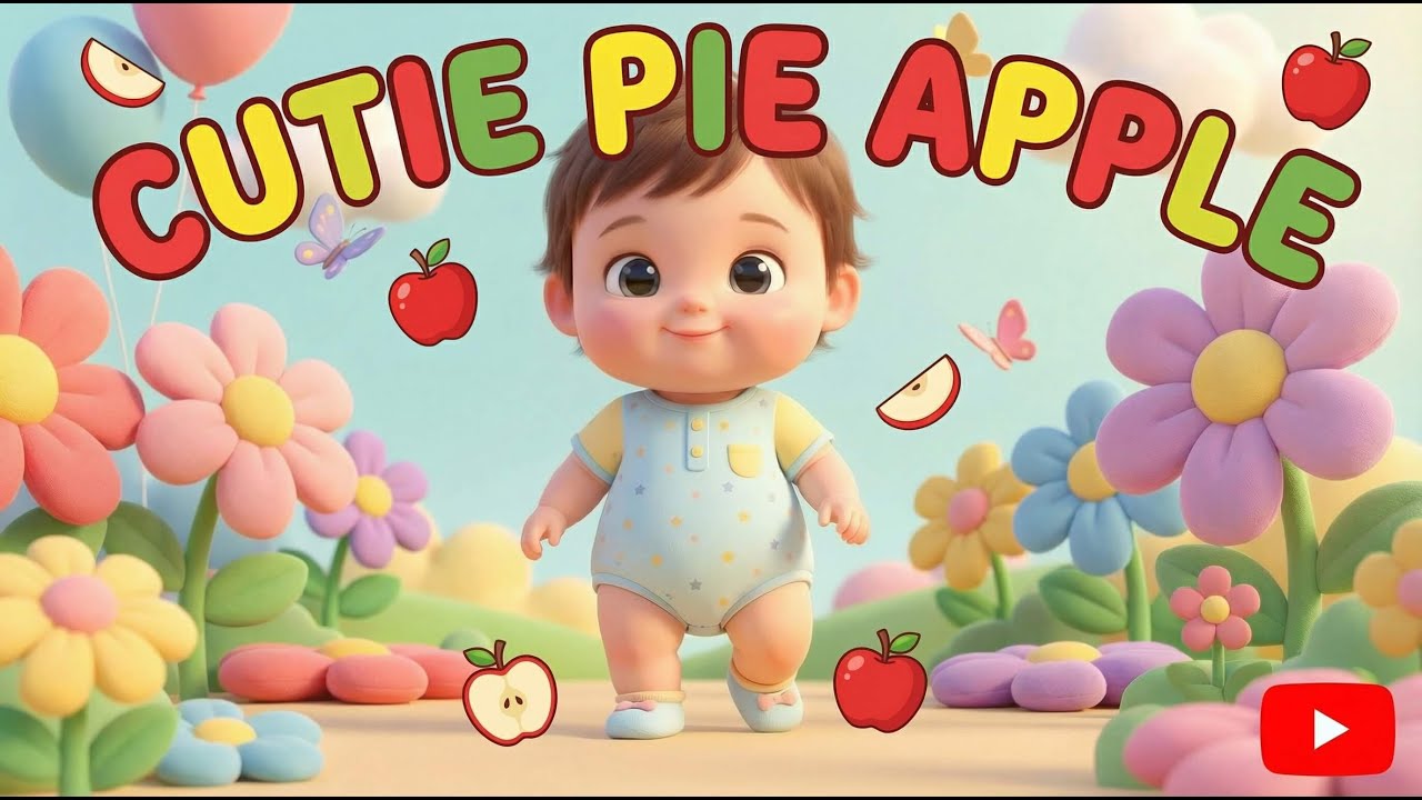 Cutie Pie Apple 🍎 | Cute Nursery Rhyme for Kids | Baby Songs 