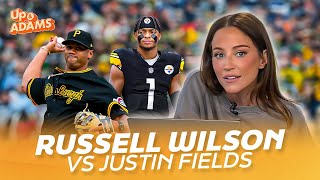 Russell Wilson vs Justin Fields! Who is Going to be the Steelers QB? Kay Adams Gives Her Prediction