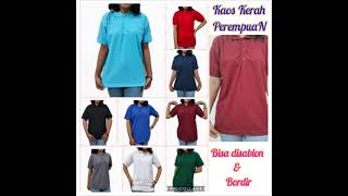 Kaos kerah wanita lengan pendek LIST - Kaos Polo Polos Wanita lengan pendek - Polo Shirt Wanita