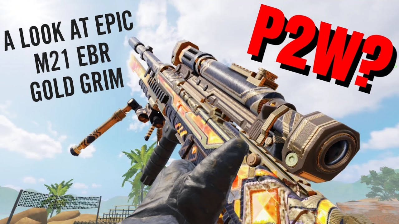 Is the M21 EBR Grim Gold PAY TO WIN? Legendary Contact Grenade Grim Gameplay - Call of Duty Mobile