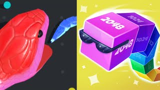 Snake Clash vs Cube Arena 2048 : 100% Win! ALL BOSSES🐍🔥 #1 screenshot 3