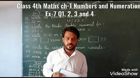 Class 4th Maths ch-1 Numbers and Numeration Ex-7 Q1, 2, 3 & 4