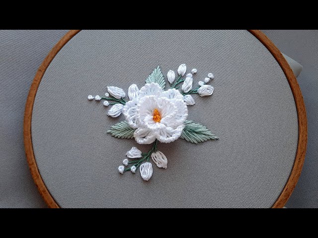 3D Jasmine Flower - New design 3 petals together ? - YouTube