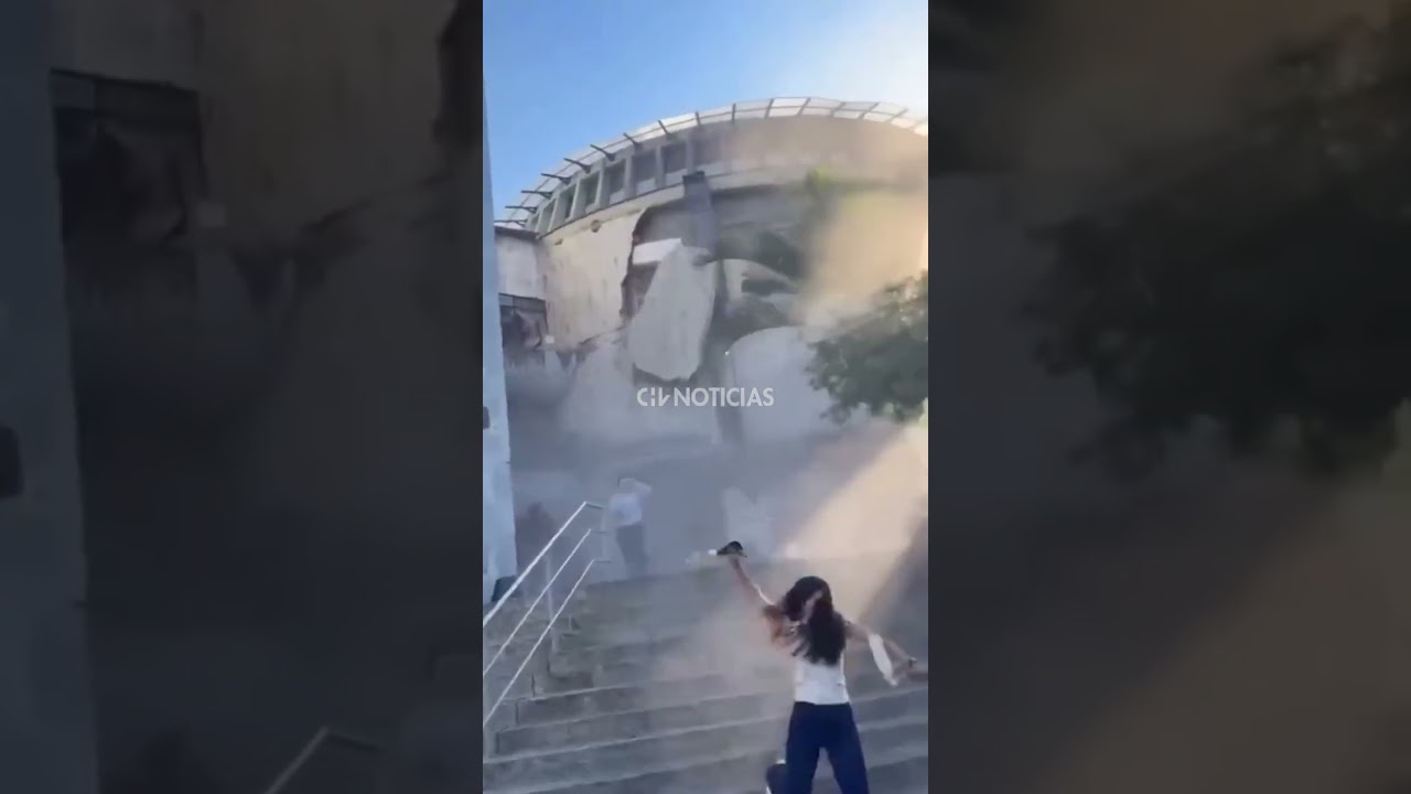 El momento exacto en que colapsó parte de Universidad Libre de Pereira tras terremoto en Colombia