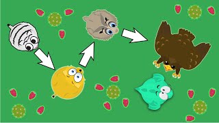 Mope.io - GETTING 4 RARE ANIMALS IN ROW!! Zebra Eats T-rex in Mope.io screenshot 3