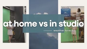tv news behind the scenes ☁ green screen vs what you see at home