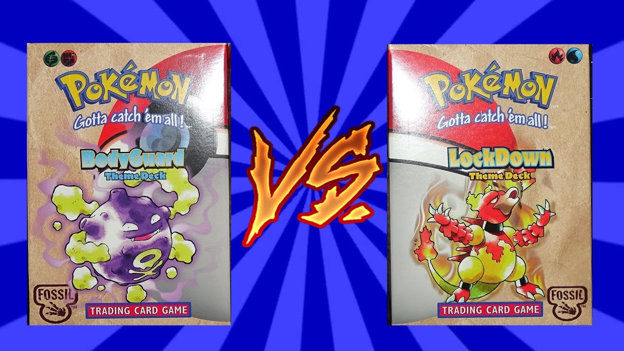 Pokémon TCG - LockDown & BodyGuard Fossil Theme Deck Battle! - YouTube