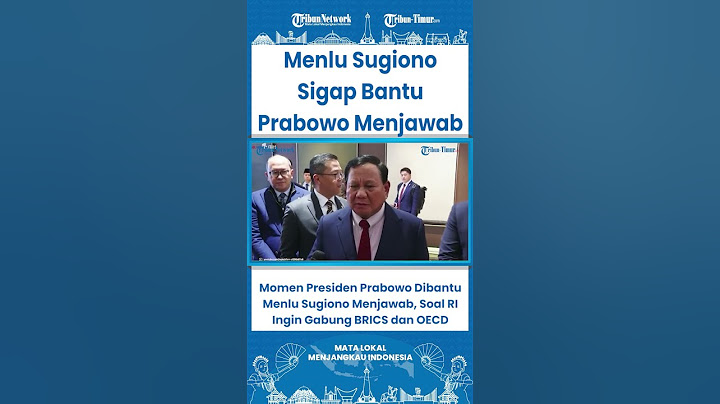 SHORT Momen Presiden Prabowo Dibantu Menlu Sugiono Menjawab, Soal RI Ingin Gabung BRICS dan OECD