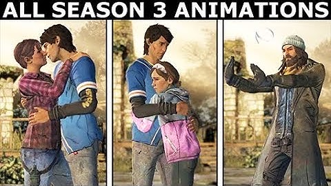 All Season 3 Animations, Voices & Outfits - The Walking Dead: The Telltale Definitive Series