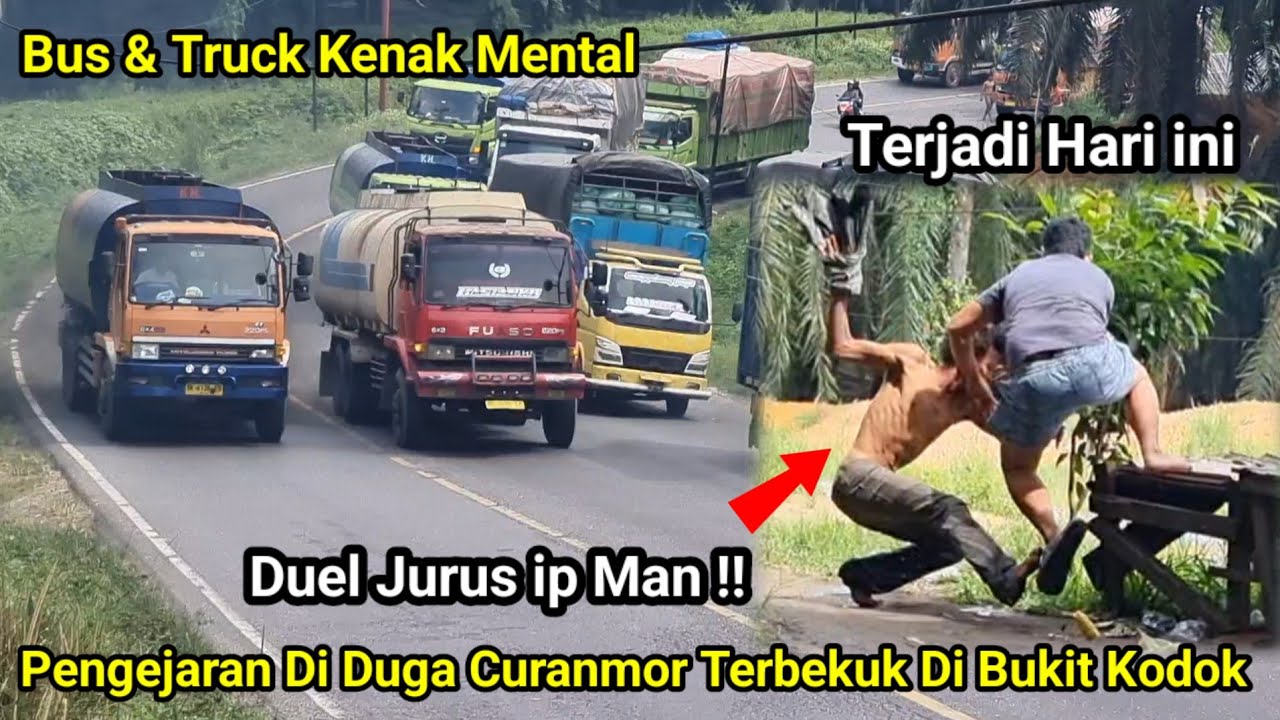 Duel Terjadi Jurus Hung Fai Hung !! Di Duga Pelaku Curanmor Terkejar Ter'Bekuk Di Bukit Kodok