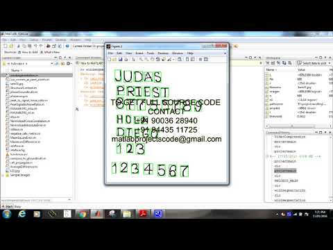 WORD SEGMENTATION METHOD MATLAB PROJECTS CODE