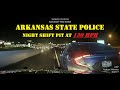 Arkansas State Police pursuit - PIT at 130 MPH sends HONDA CIVIC rolling & tumbling down Interstate