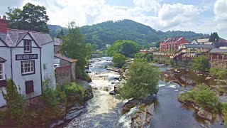 Llangollen Town Walk, Welsh Countryside 4K