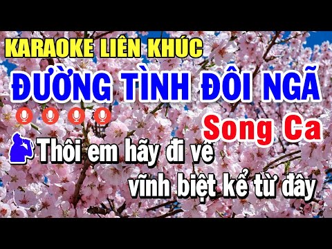 Karaoke Liên Khúc Song Ca Tuyển Chọn Những Bài Hay Dễ Hát | Đường Tình Đôi Ngã