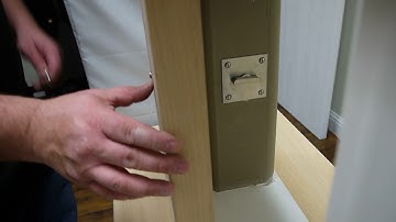 How BD4000 privacy barn door lock works