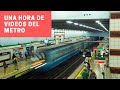 Recopliación de 1 hora del Metro de Santiago (Todos los trenes y lineas)