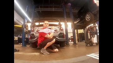 Installing New PRL titanium inlet pipe and Carbon Fiber Rear spoiler part 2 #TypeRInstallDay