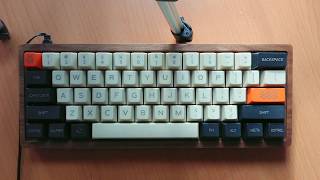 Gateron mix switches on Wooden case sound test 2
