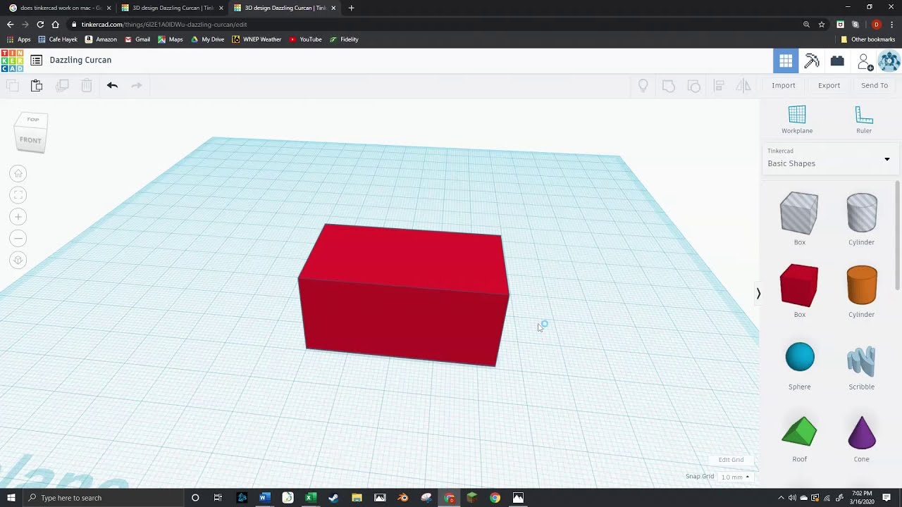 TinkerCAD from square 1 - YouTube