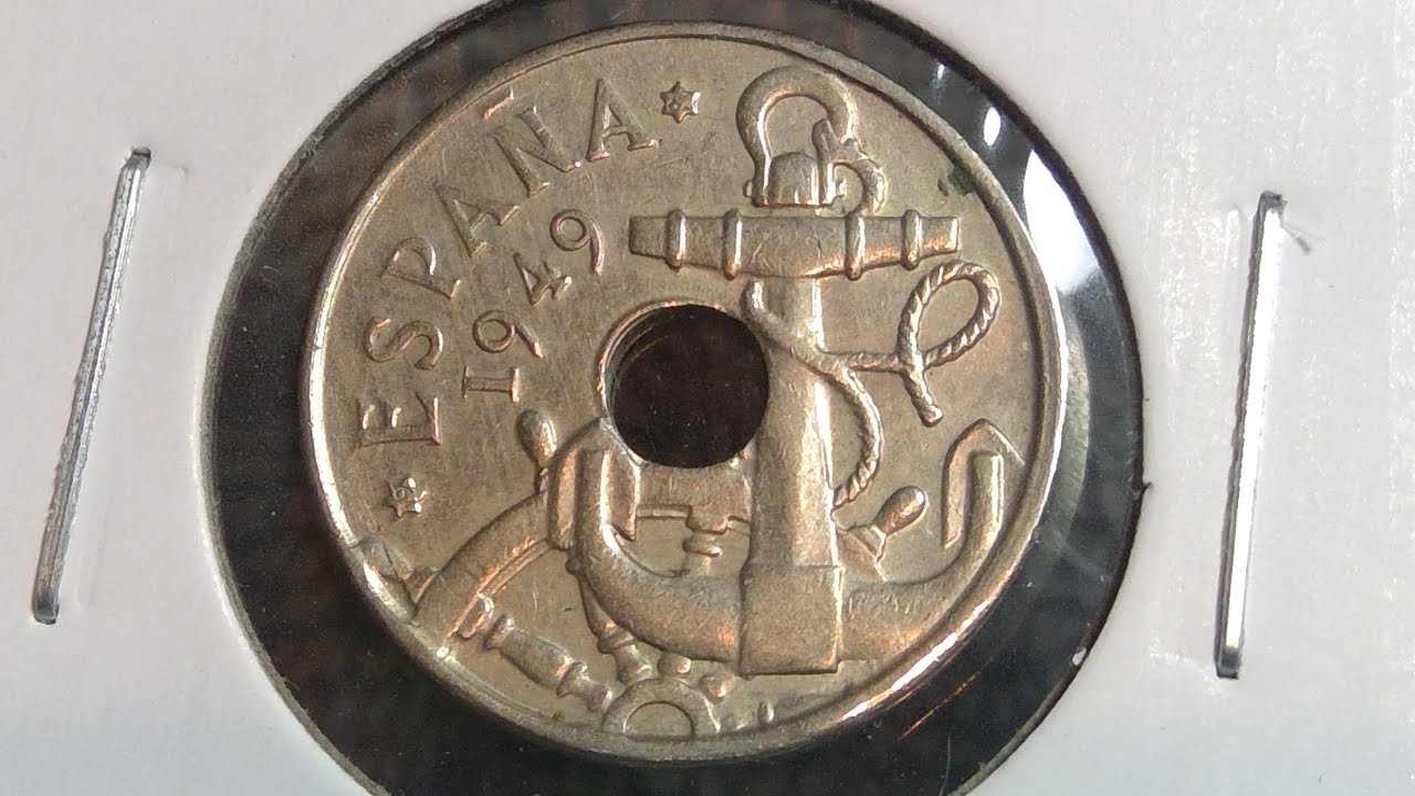 1949 (62) Spain 50 Centimos Coin • Values, Information, Mintage