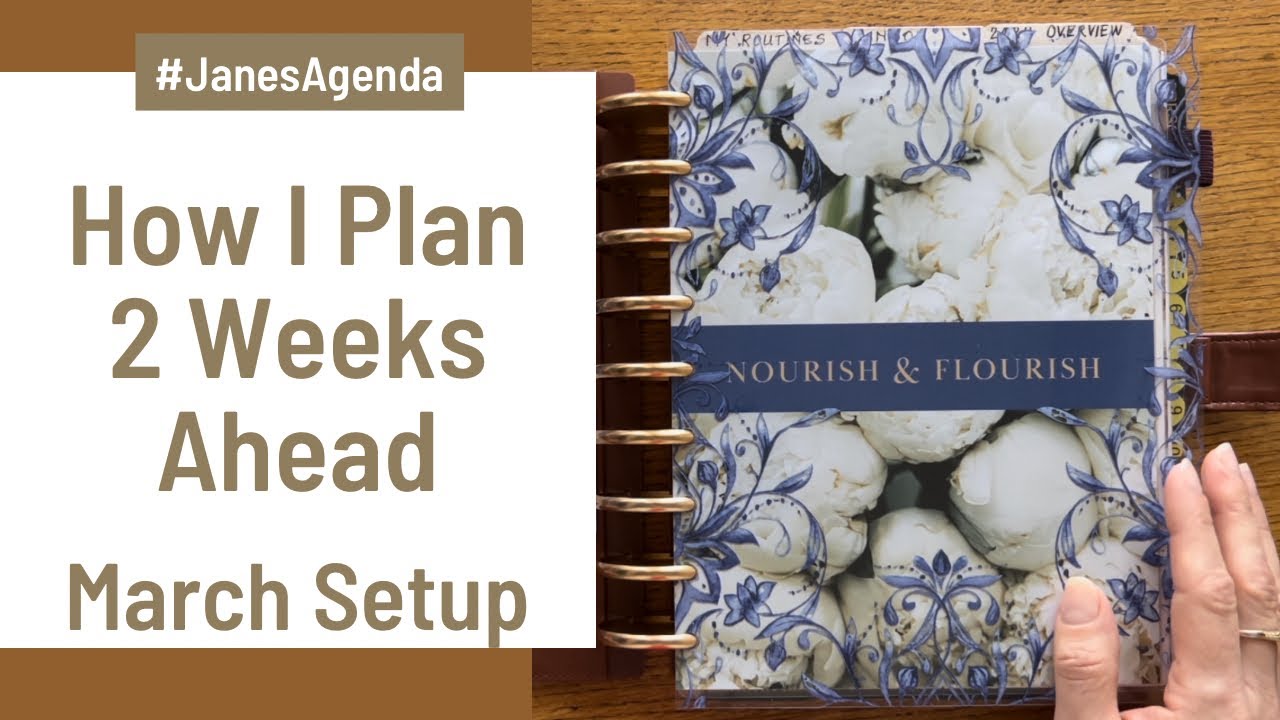 How I Plan 2 Weeks Ahead | March Setup | Jane’s Agenda Classic Discbound