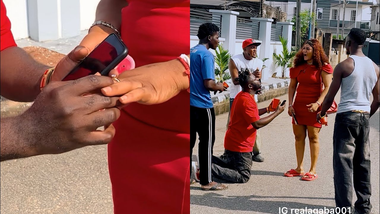 Engagement prank on a lady that made her çřy