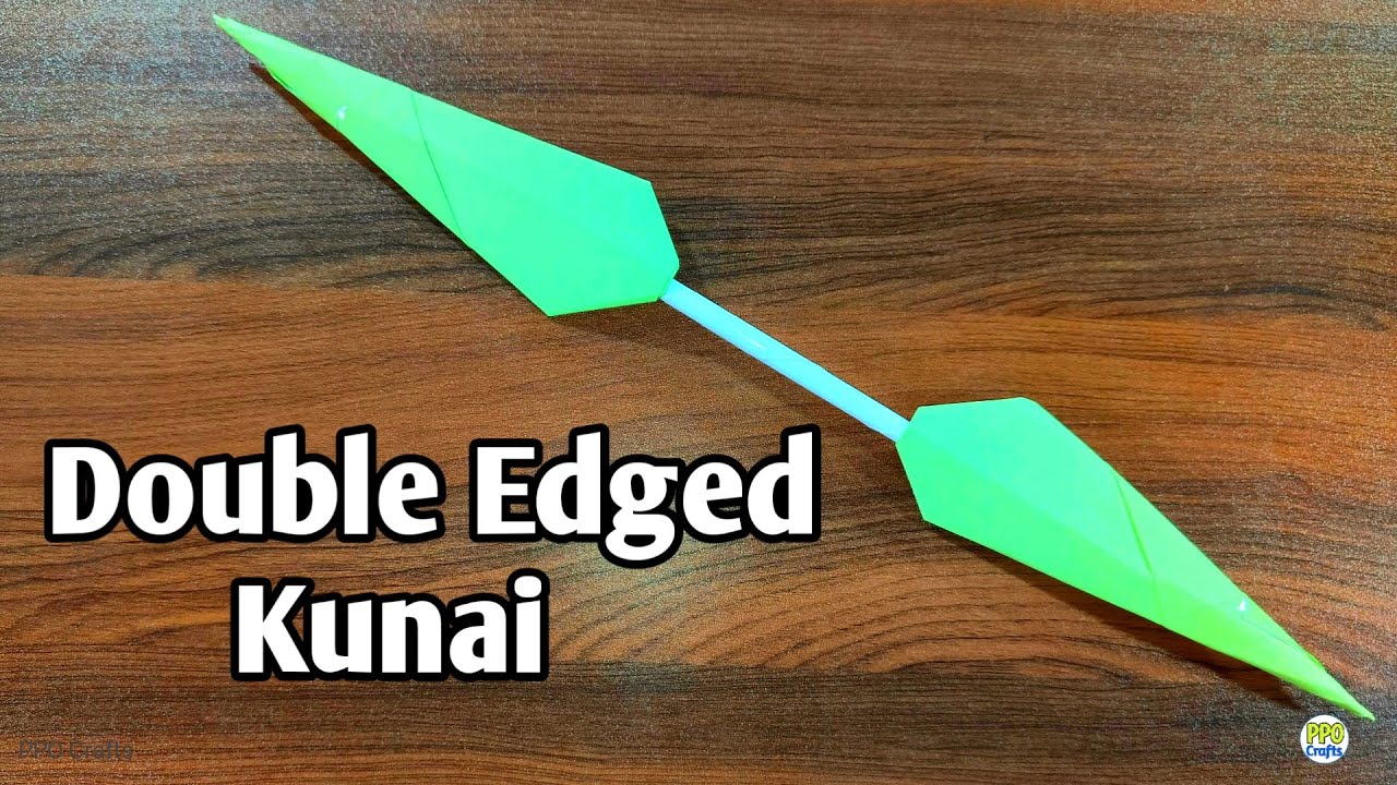 How To Make a Paper Kunai (Double Edged) "Ninja EasyOrigami" Step by Step Double Edged