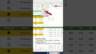 NEW EXCEL TRICK SCROLLER IN DATASHEET #excel #mstechtricks #exceltips #exceltricks #spreadsheet