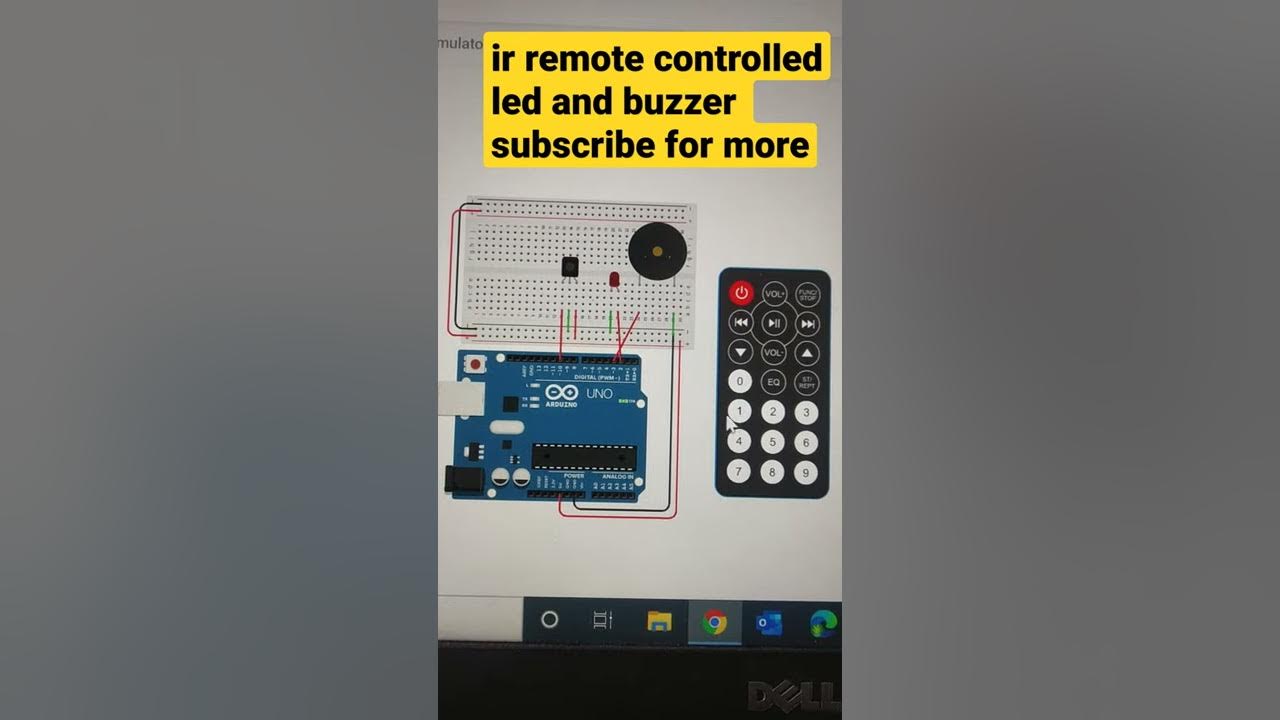 IR remote controlled led and buzzer with Arduino I how to use IR remote ...