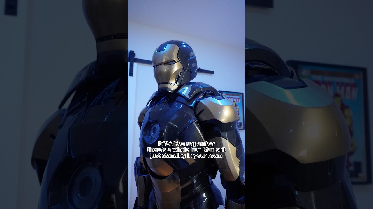 He’s just STANDING there MENACINGLY - #shorts #ironman #3dprinting #cosplay #diy #disney #marvel #3d