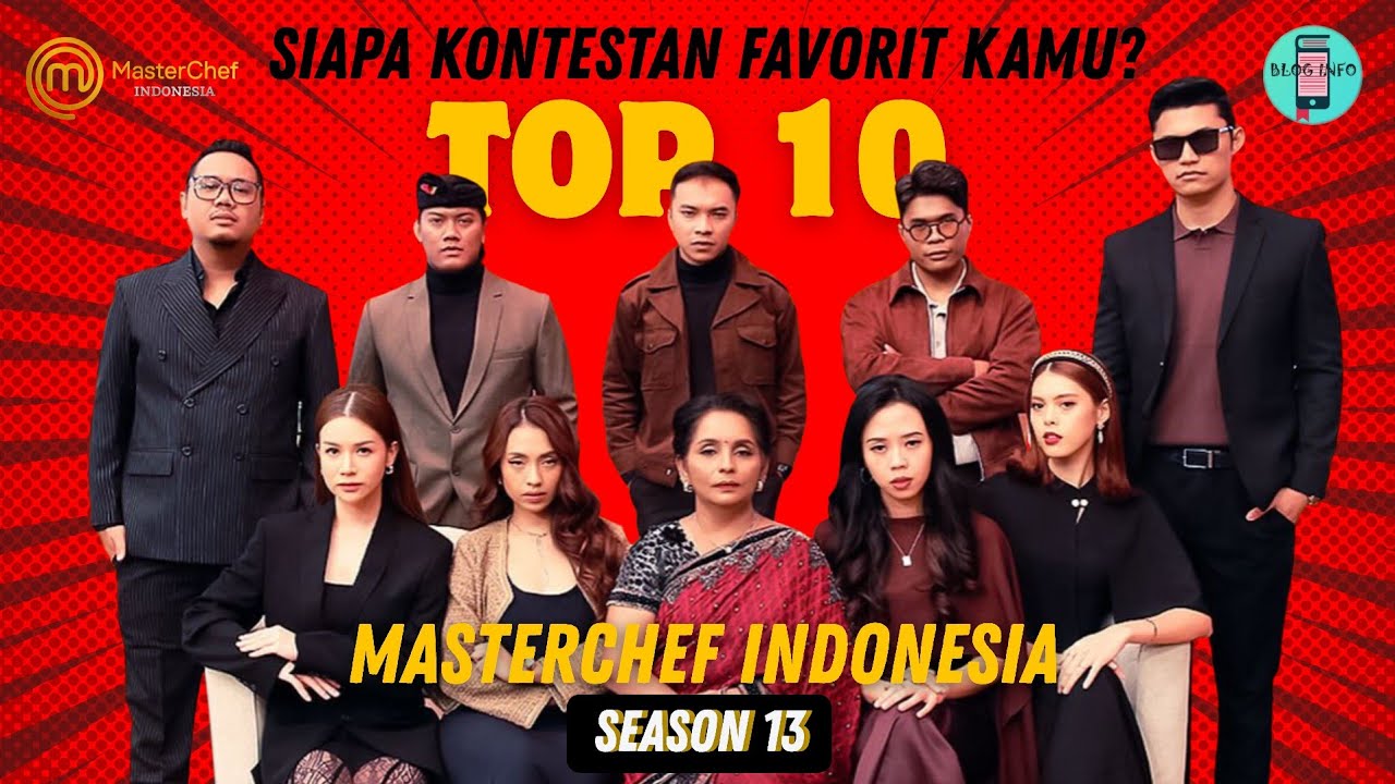 Biodata 10 Besar MasterChef Indonesia Season 13