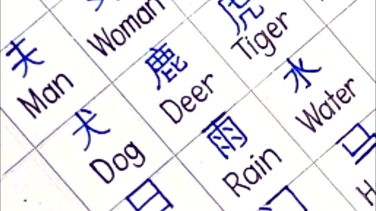 How To Write Chinese Basic Character | Chinese Handwriting | Chinese ...