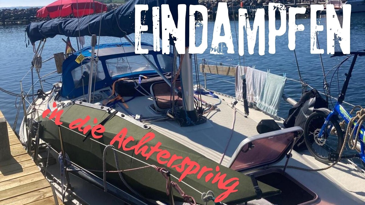 ⁣Einhandsegeln, längsseits ablegen mit Eindampfen in die Achterspring, super einfach. Hafenmanöver!