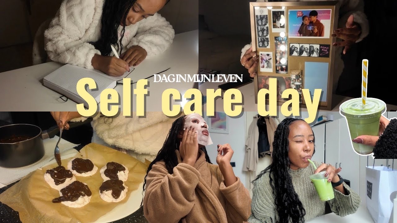 Mijn ultieme (realistische) self care dag: brain dump journal, gezonde snack maken, DIY & meer🧖🏾‍♀️🍵