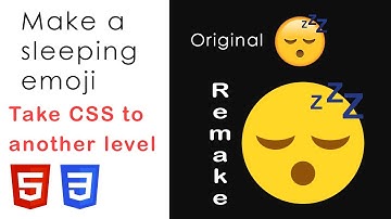 #6 Make a Cool Sleeping Emoji Face with HTML and CSS | Take CSS on another level