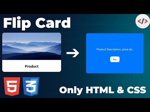 💳 CSS 3D Flip Card Animation 🔄 | Modern Product Card UI Design with HTML & CSS 💡