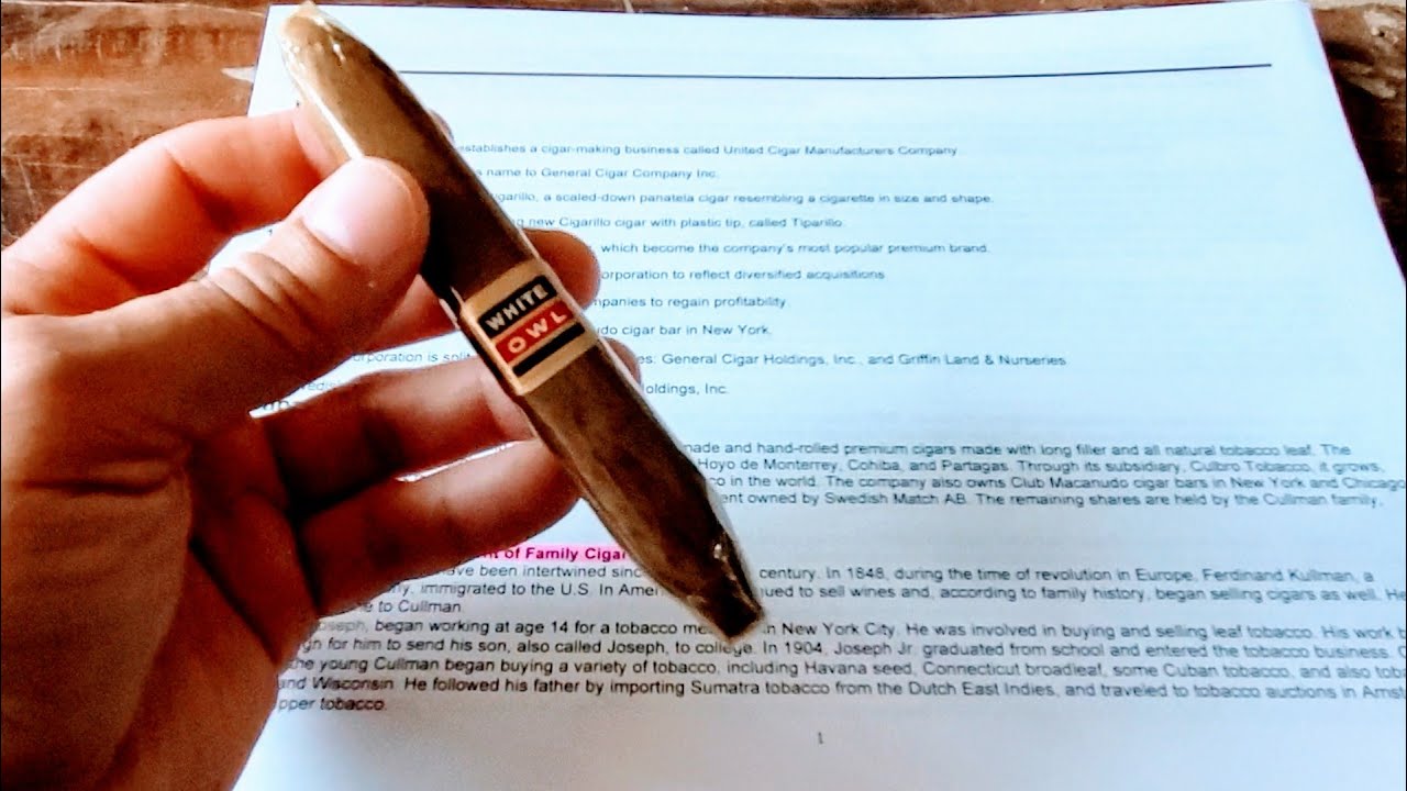 General Cigars History & Vintage White Owl Cigar