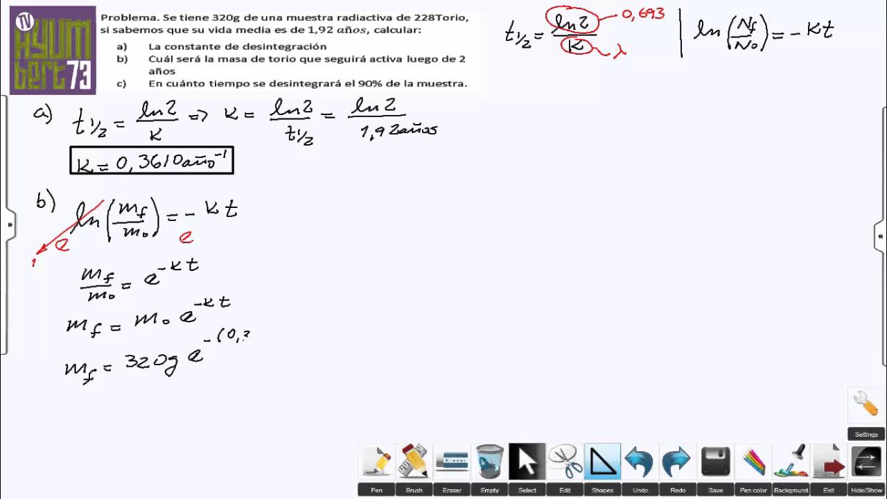 Decaimiento radiactivo - YouTube