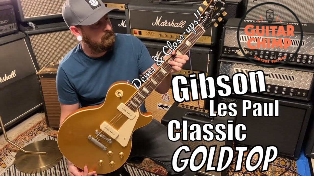 2019 Gibson Les Paul Classic P 90s Goldtop - YouTube
