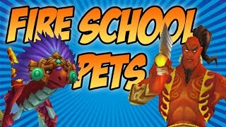 Wizard101: Dual Fire Pet Showcase - Efreet and Sun Serpent