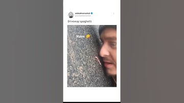 Forbidden Spaghetti 🍝 😋  #meme #spaghetti #driveway #funny #unexpected #fyp