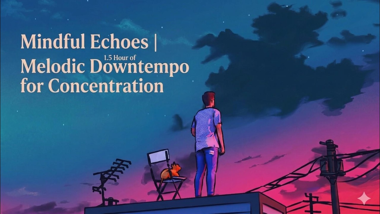 Mindful Echoes | 1.5 Hour of Melodic Downtempo for Concentration